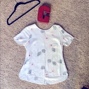 Short sleeved work blouse